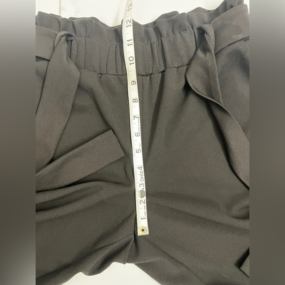 Maurices Paper Bag Dress Pants High Waisted Tie Belt Pull On Cuffed Sz S Reg - Picture 7 of 16